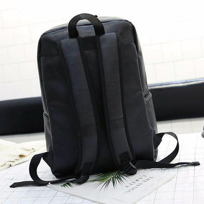 Men Casual Leather Shoulder Bag - Brown