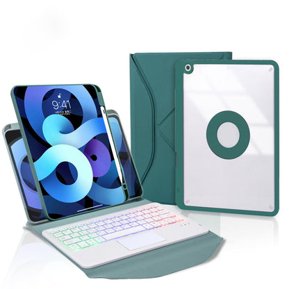 Bluetooth Keyboard Leather Case For Ipad 10.2 - Touchpad Backlight Pen Slot - 2021 / 2020 / 2019 - Pink