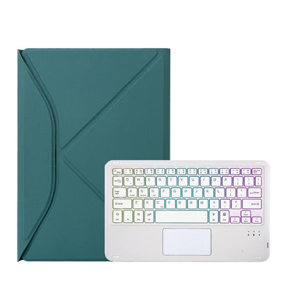 Bluetooth Keyboard Leather Case For Ipad 10.2 - Touchpad Backlight Pen Slot - 2021 / 2020 / 2019 - Pink