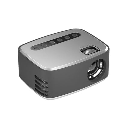 Portable Home Theater Led Projector - 400 Lumens - Silver