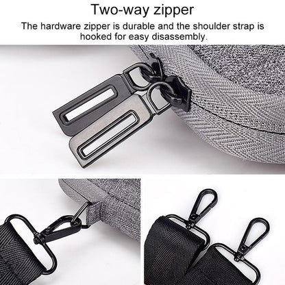 15.4 Inch Laptop Carrying Bag With Shoulder Strap - Handheld Briefcase Style - Grey