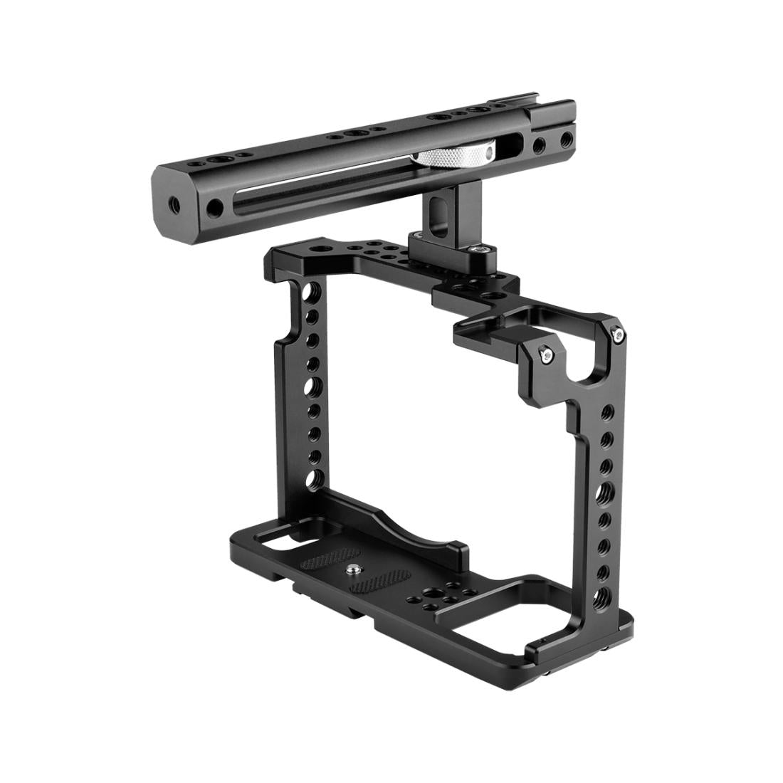 Camera Cage Stabilizer With Handle - Black for Panasonic Lumix Dc-S1H / Dc-S1 / Dc-S1R