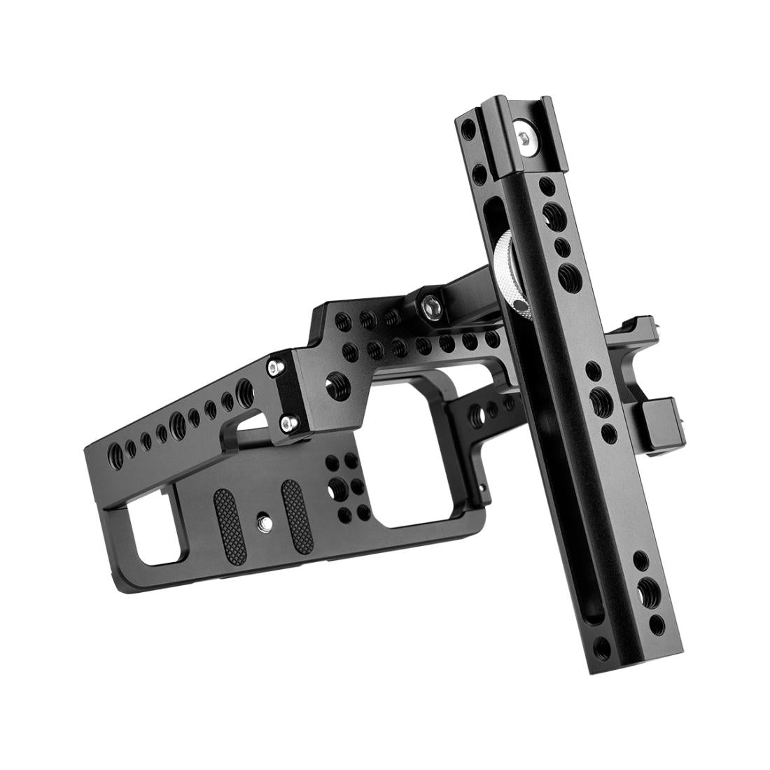 Camera Cage Stabilizer With Handle - Black for Panasonic Lumix Dc-S1H / Dc-S1 / Dc-S1R