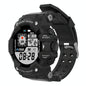 1.28 Inch Waterproof Smart Watch With Heart Rate & Blood Pressure Monitoring - Black