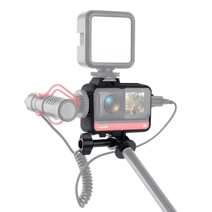 Insta360 one r Protective Cage with Tripod Adapter and Cold Shoe