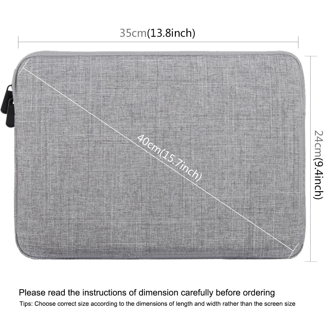 13 Inch Laptop Sleeve Case with Zipper for Macbook Samsung Sony Dell Alienware Chuwi Asus Hp - Black