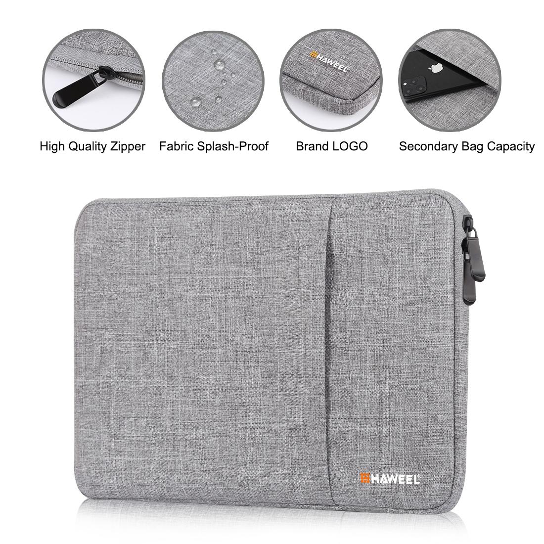 13 Inch Laptop Sleeve Case with Zipper for Macbook Samsung Sony Dell Alienware Chuwi Asus Hp - Black