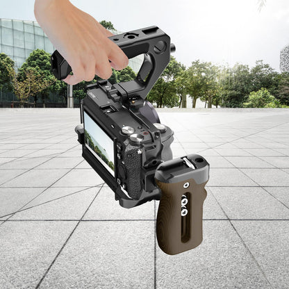 Metal Camera Cage Stabilizer For Sony A6700 - Black