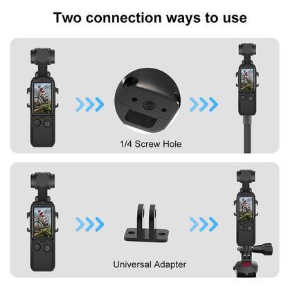 Dual Cold Shoe Adapter Bracket For Dji Pocket 3 Cage
