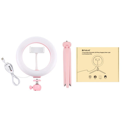 7.9 Led Ring Light with Tripod and Phone Clamp - 3 Modes Dimmable Dual Colour Temperature - Black