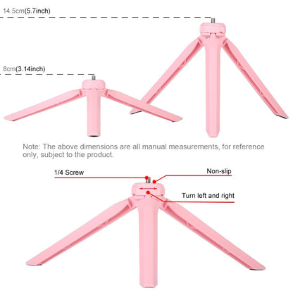 7.9 Led Ring Light with Tripod and Phone Clamp - 3 Modes Dimmable Dual Colour Temperature - Black
