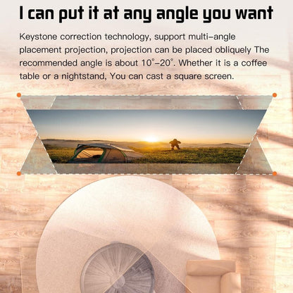 Portable Hd Wifi Projector With Android 10 Os - S30 Max - White