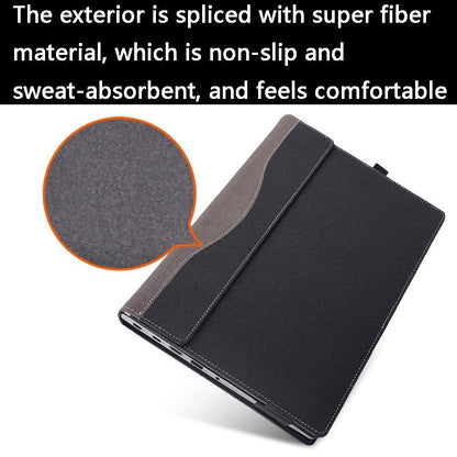 Protective Leather Laptop Case - Anti-Fall - Black - For Lenovo V15 Gen 4