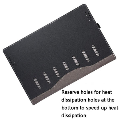 Protective Leather Laptop Case - Anti-Fall - Black - For Lenovo V15 Gen 4