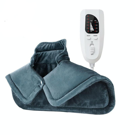 Electric Heated Shawl For Neck & Back Au Plug - Dark Gray
