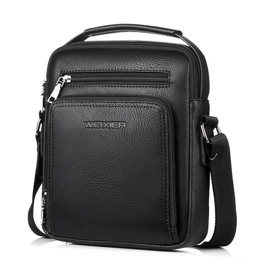 Versatile Men's Crossbody Bag For Business - Black
