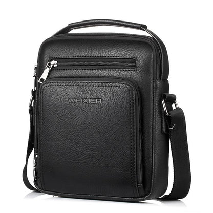 Versatile Men's Crossbody Bag For Business - Black