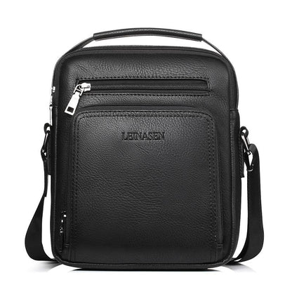 Versatile Men's Crossbody Bag For Business - Black