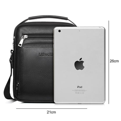 Versatile Men's Crossbody Bag For Business - Black