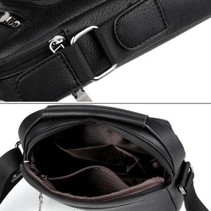 Versatile Men's Crossbody Bag For Business - Black