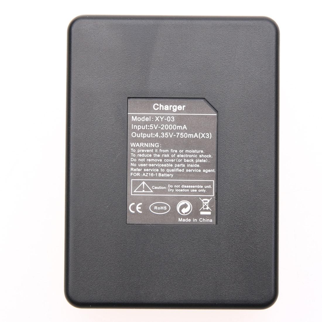 Remote Control Charger for Dual Batteries with Usb Cable for Gopro Hero7 / 6 / 5