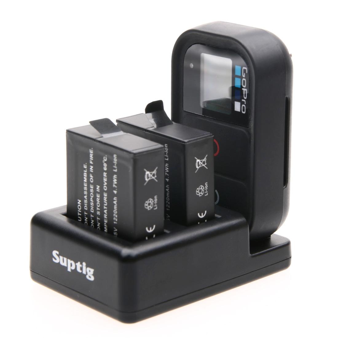 Remote Control Charger for Dual Batteries with Usb Cable for Gopro Hero7 / 6 / 5