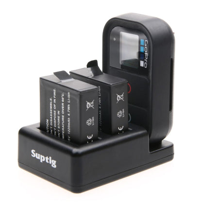 Remote Control Charger for Dual Batteries with Usb Cable for Gopro Hero7 / 6 / 5