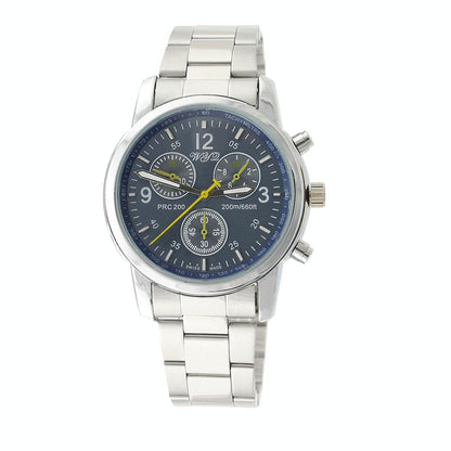 Stylish Metal Band Wrist Watch - Black
