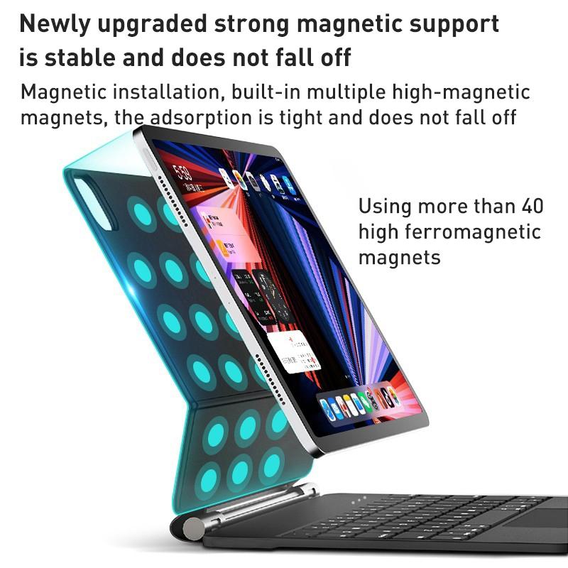 Magic Bluetooth Keyboard Leather Case For Ipad Pro 11 - Black