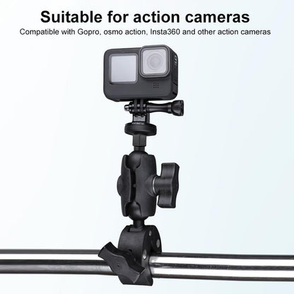 Adjustable Bike Handlebar Mount with Phone Clamp - 360 Rotation