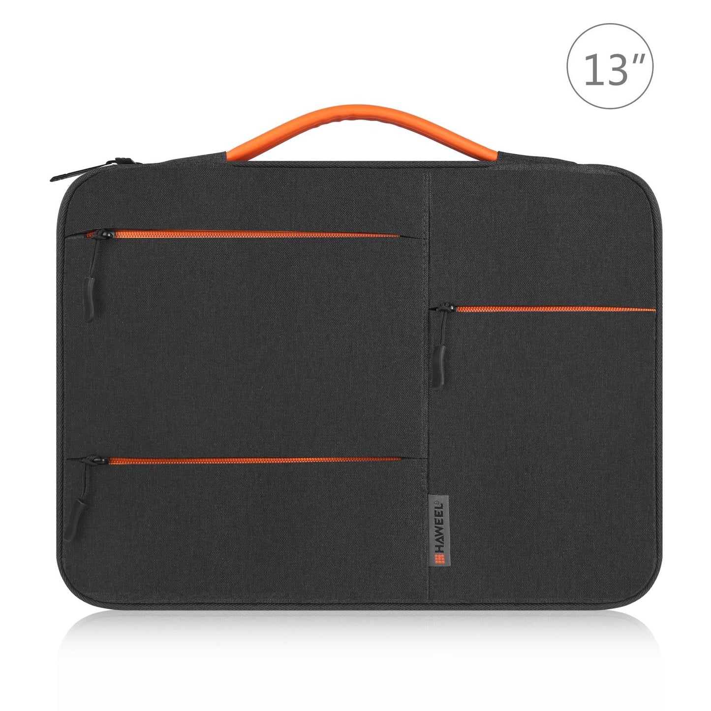 13 Laptop Sleeve Case For Macbook Samsung Thinkpad Sony Dell Alienware Chuwi Asus Hp -13.5 Inch Zipper Briefcase Handbag - Black