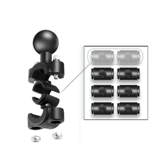 Universal 25Mm Motorcycle Rearview Mirror Mount For Gopro Hero12 With Ball Head