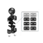 Universal 25Mm Motorcycle Rearview Mirror Mount For Gopro Hero12 With Ball Head