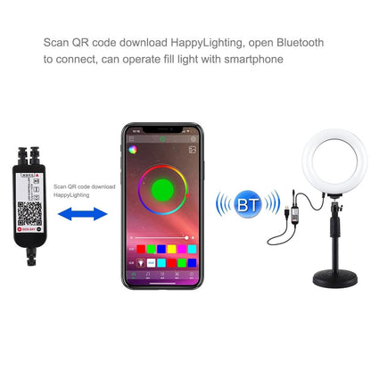 6.2 Rgbw Led Ring Light with Remote and Tripod