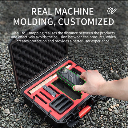 Waterproof Dual-layer Storage Box for Insta360 X4 Startrc - Black