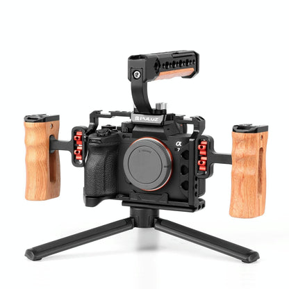 Sony A7 Camera Cage Stabilizer Rig - Metal Black