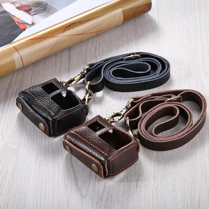 Genuine Leather Housing Case for Gopro Hero7 / 6 / 5 with Neck Strap and 52mm Uv Lens