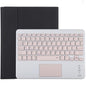 Bluetooth Keyboard & Tablet Case For Ipad 10.2 / Ipad Air 2019 - Detachable Touch Pad Pen Slot Holder - Pink Leather - Black