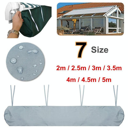 Waterproof Retractable Canopy for Outdoor Patio - 4m Size - Green