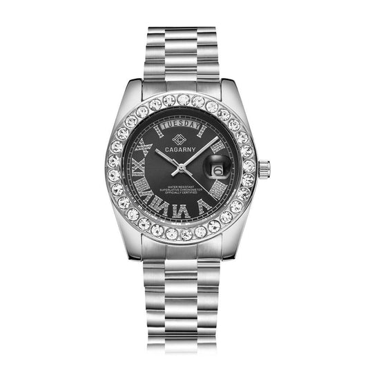 Waterproof Quartz Watch for Fashionable Life - Black