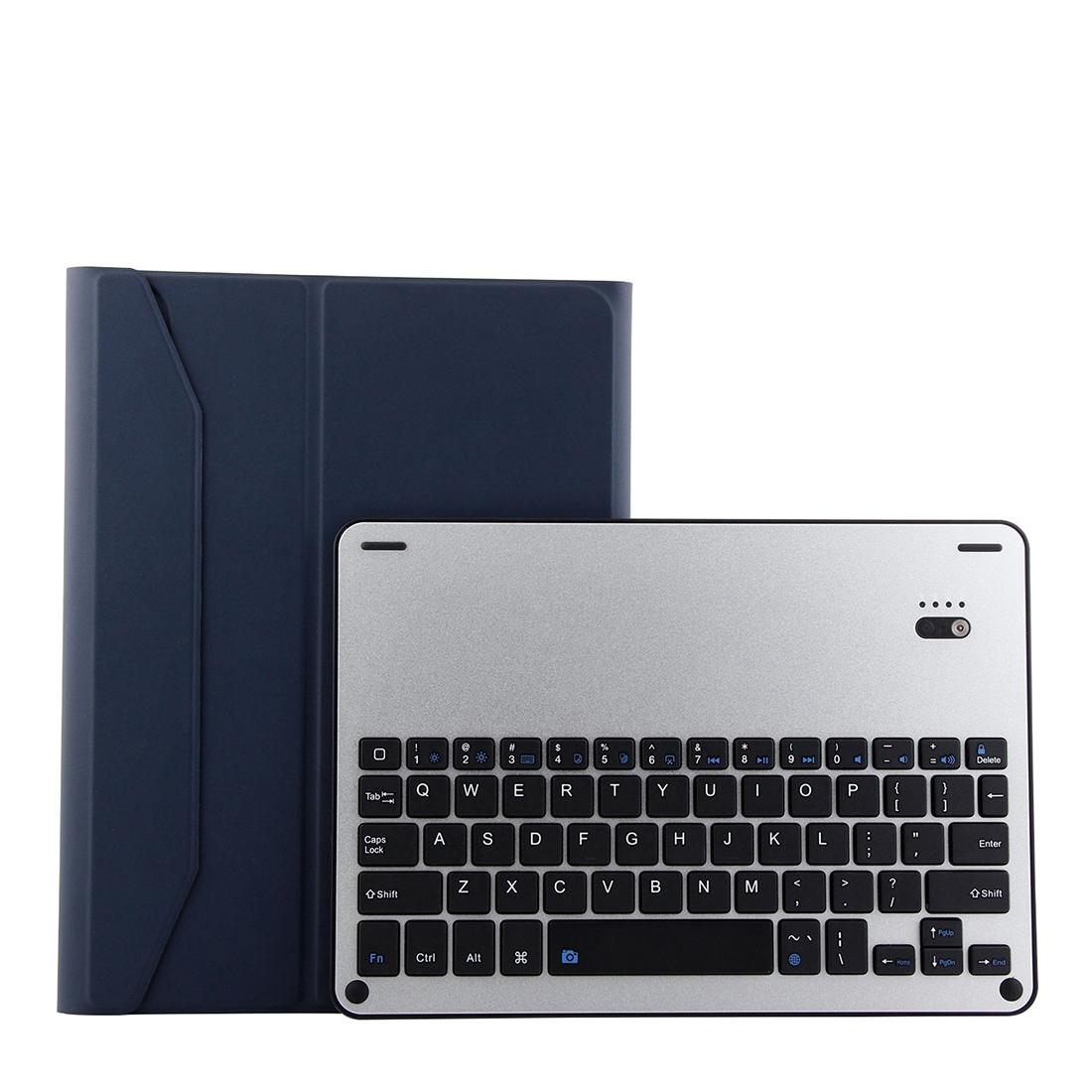 Bluetooth Keyboard & Leather Tablet Case For Ipad Pro 11 2018 - Detachable Aluminum Three-Gear Magnetic Sleep Function - Black