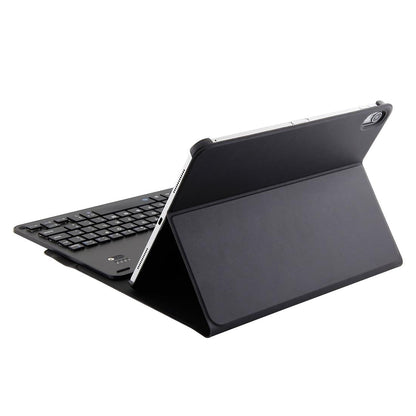 Bluetooth Keyboard & Leather Tablet Case For Ipad Pro 11 2018 - Detachable Aluminum Three-Gear Magnetic Sleep Function - Black