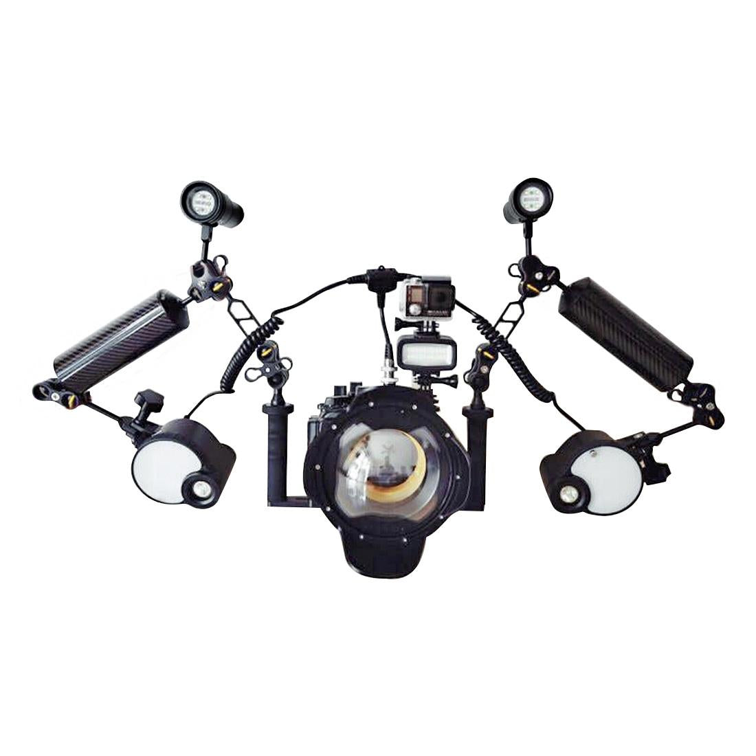 Aluminum Dual Handheld Selfie Monopod for Gopro Hero 12