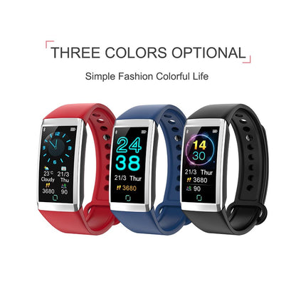 Waterproof Smart Bracelet With Call Reminder And Health Monitoring - Black