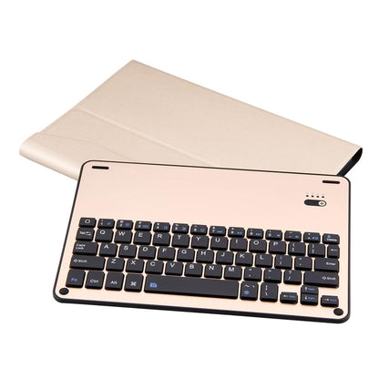 Aluminum Keyboard & Leather Tablet Case For Ipad Pro 10.5 / Air 2019 - Bluetooth Detachable Water Repellent - Black