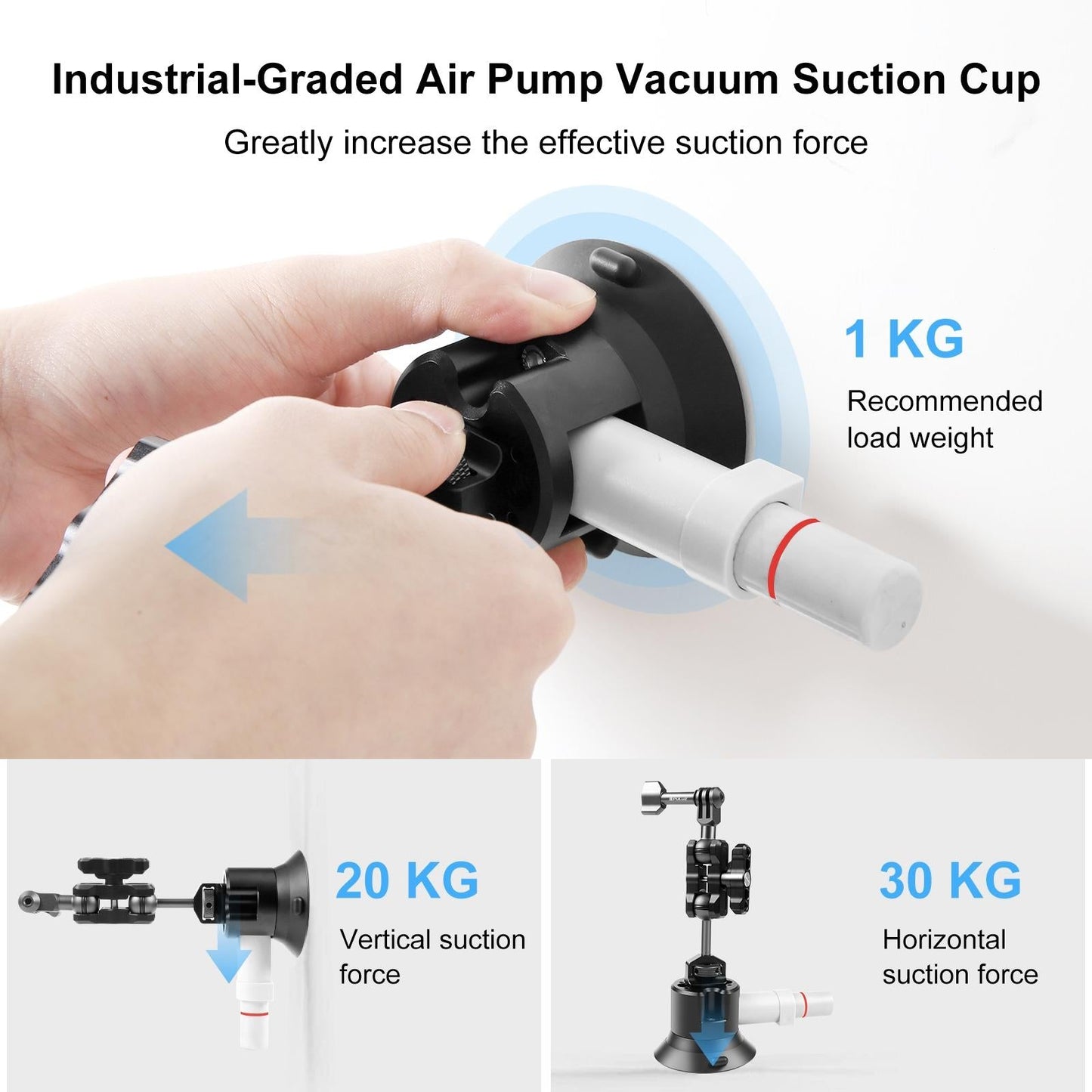 Aluminum Magic Arm With Suction Cup Mount