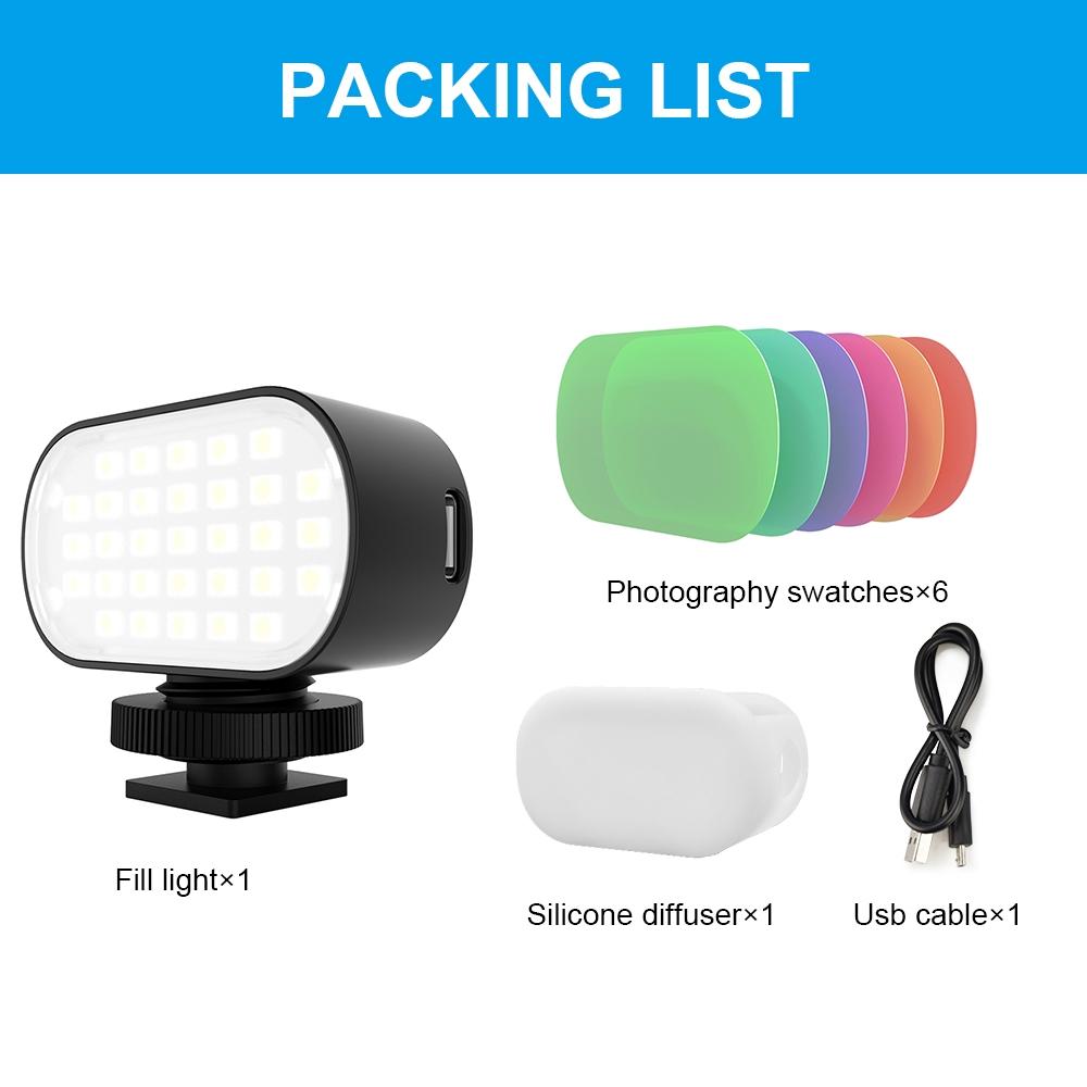Switchable 6-colour Led Beauty Fill Light for Live Broadcast and Photography