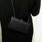Square Party Handbag For Women Elegant Crossbody Bag For Banquets And Events - Black