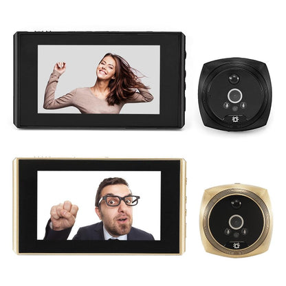 4.3 Screen Video Doorbell With 2.0Mp Resolution - Black