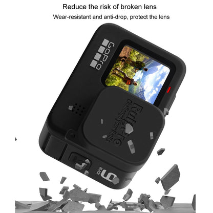 Soft Rubber Camera Lens Protective Cap for Gopro Hero10 / Hero9 - Scratch Resistant